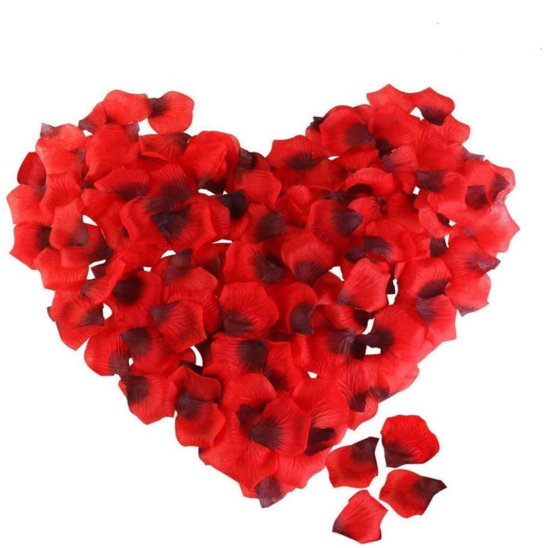 BinaryABC Artificial Silk Rose Petals Valentine's Day Decorations  Romantic Flower Decor Wedding 1000Pcs(Dark Red) - Image 1